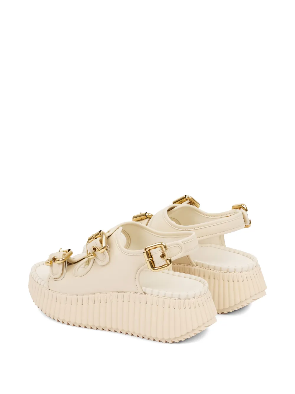 Chloé Nama leren sandalen Beige