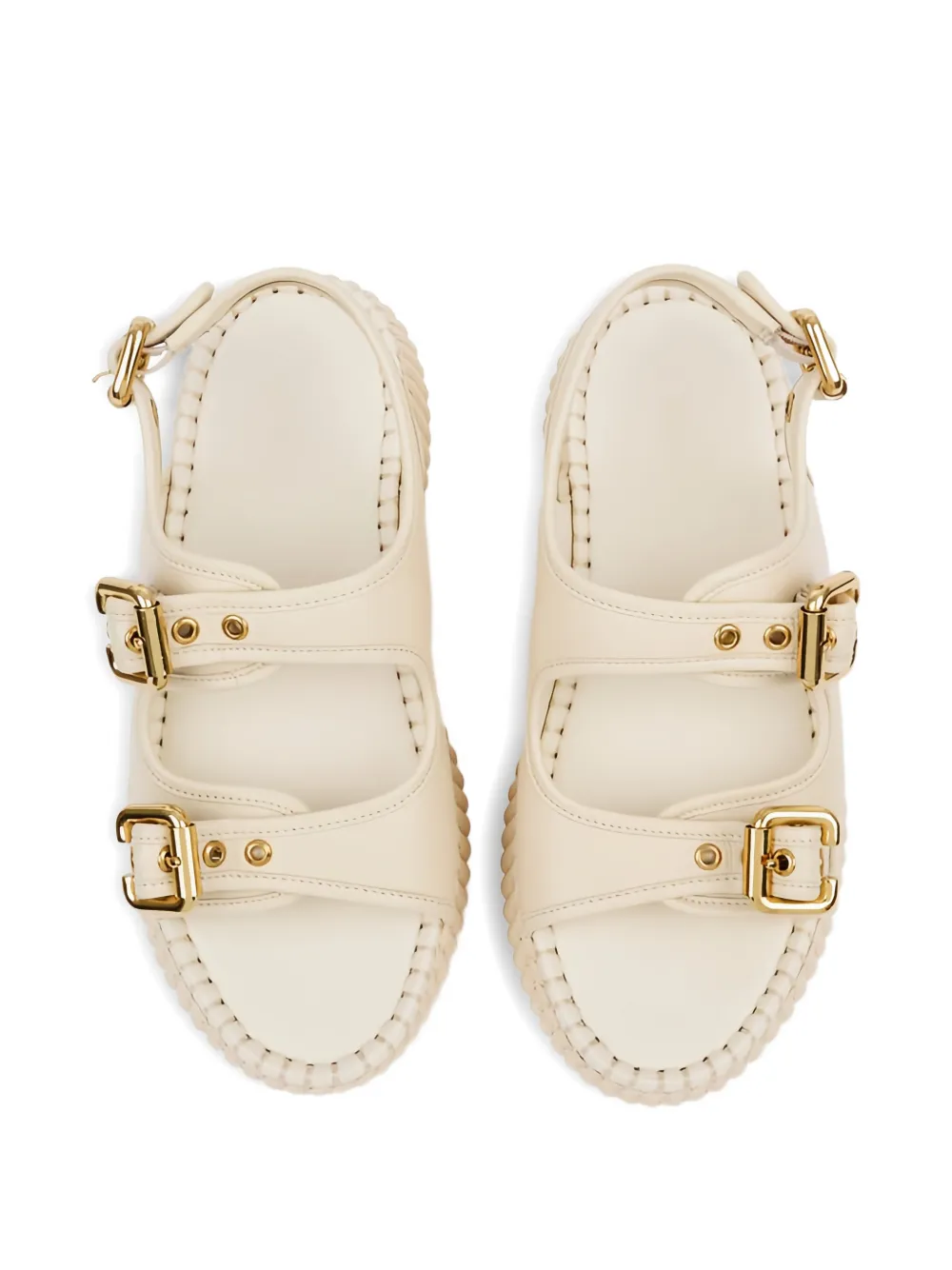 Chloé Nama leren sandalen Beige