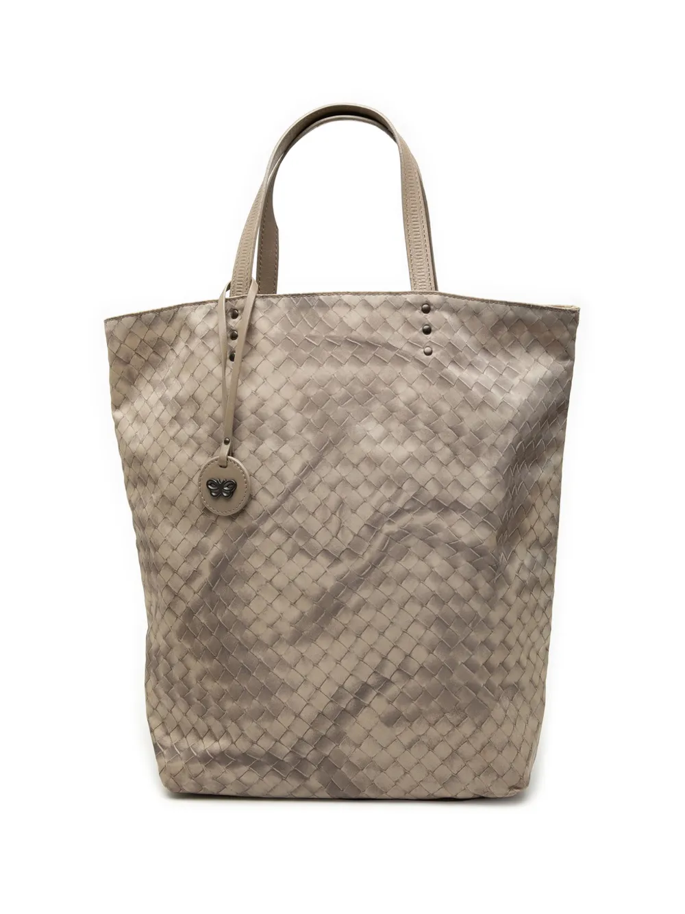 Bottega Veneta Pre-Owned 2012-2025 Nylon Intrecciolusion tote bag - Marrone