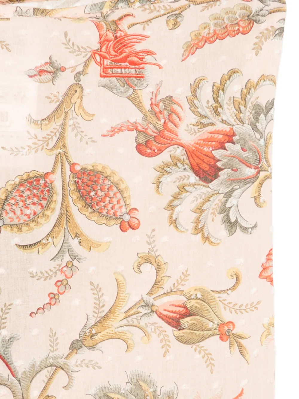 ETRO KIDS Rok met bloemenprint en ruches Roze