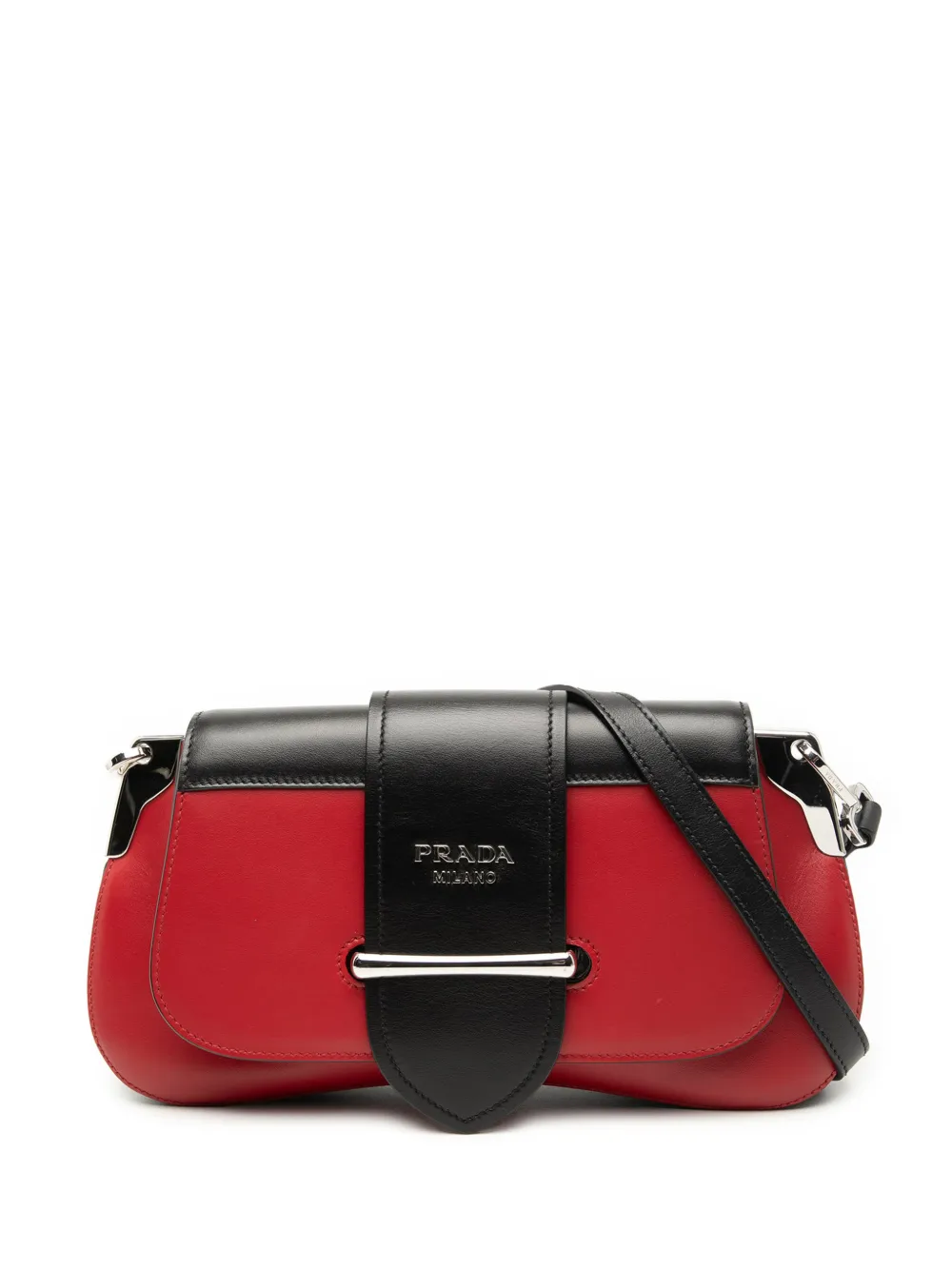 Prada Pre-Owned 2000-2025 Bicolor City Calf Sidonie satchel - Nero
