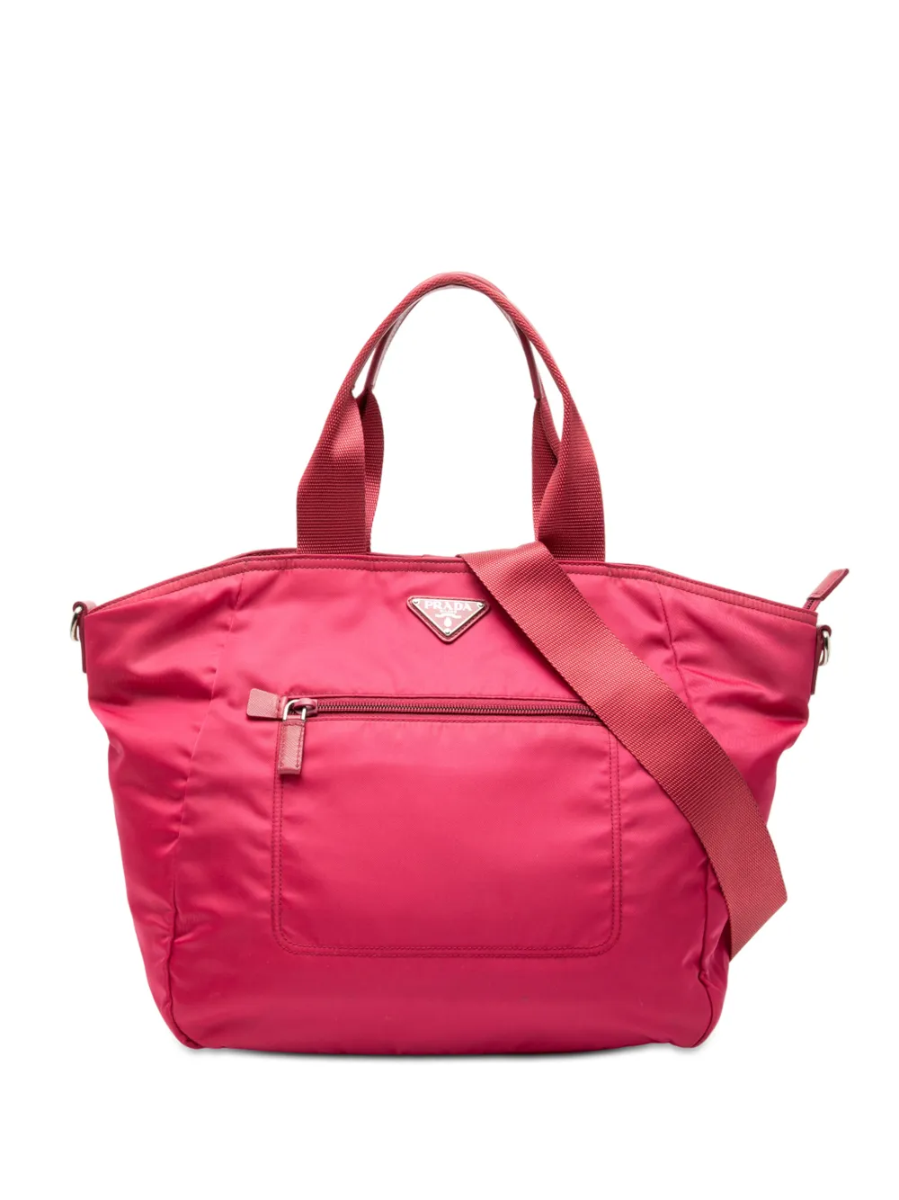 Prada Pre-Owned 2013-2026 Tessuto satchel - Rosa