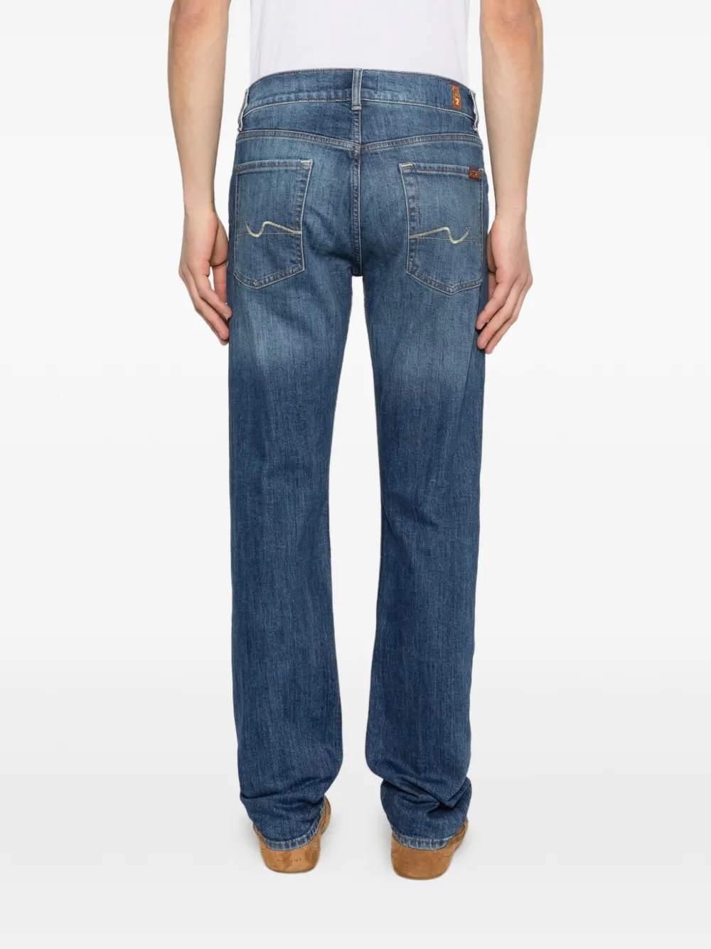 7 For All Mankind Jeans met knoopsluiting Blauw