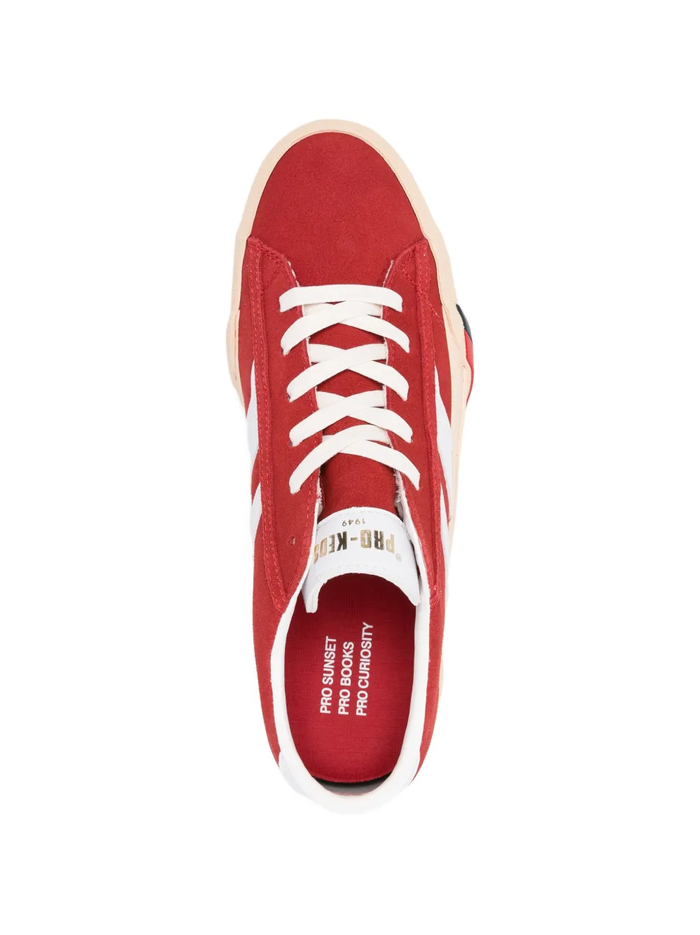 Pro-Keds Royal Classic gestreepte low-top sneakers Rood