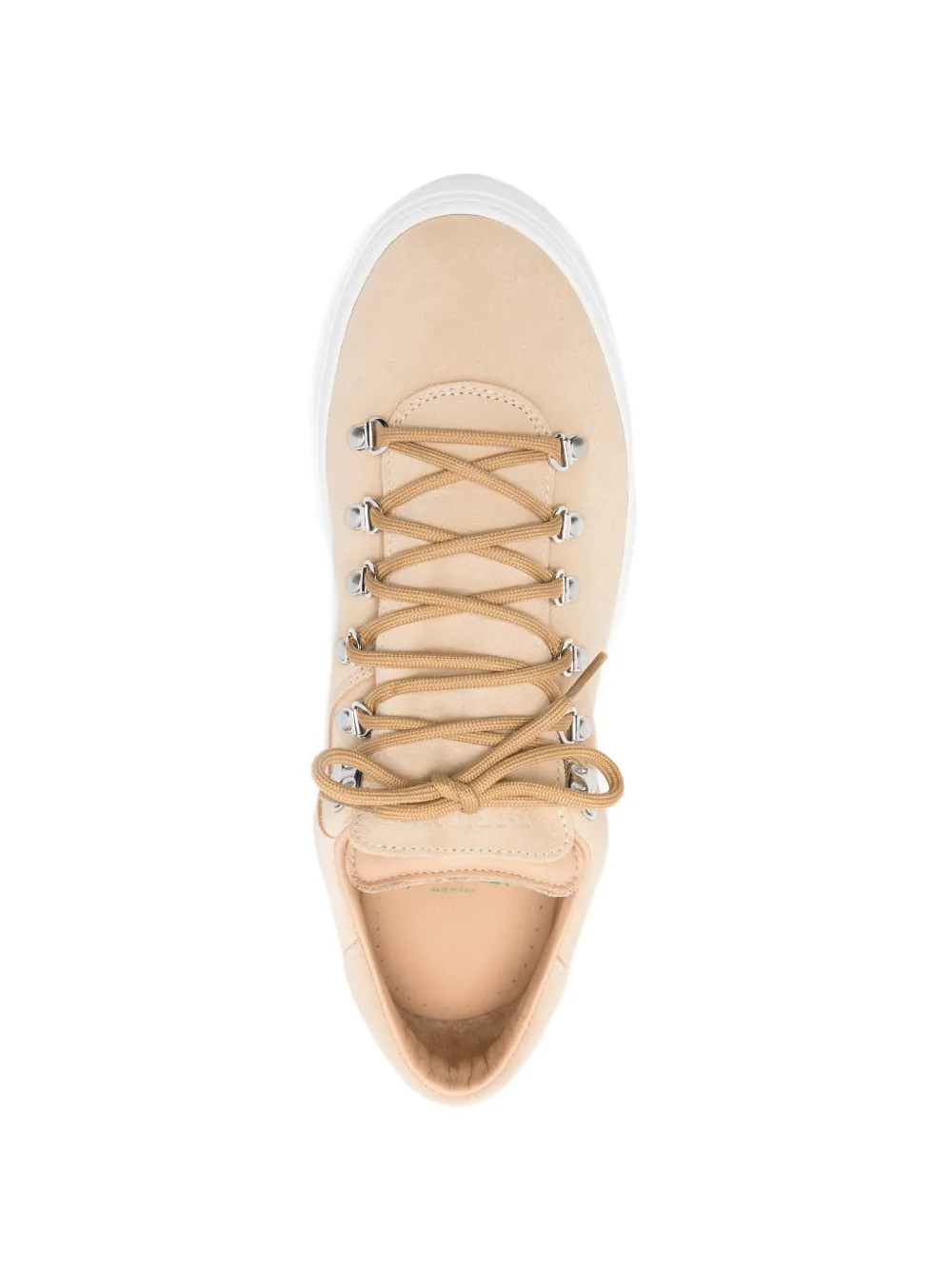 Diemme Marostica sneakers met metalen ringlets Beige