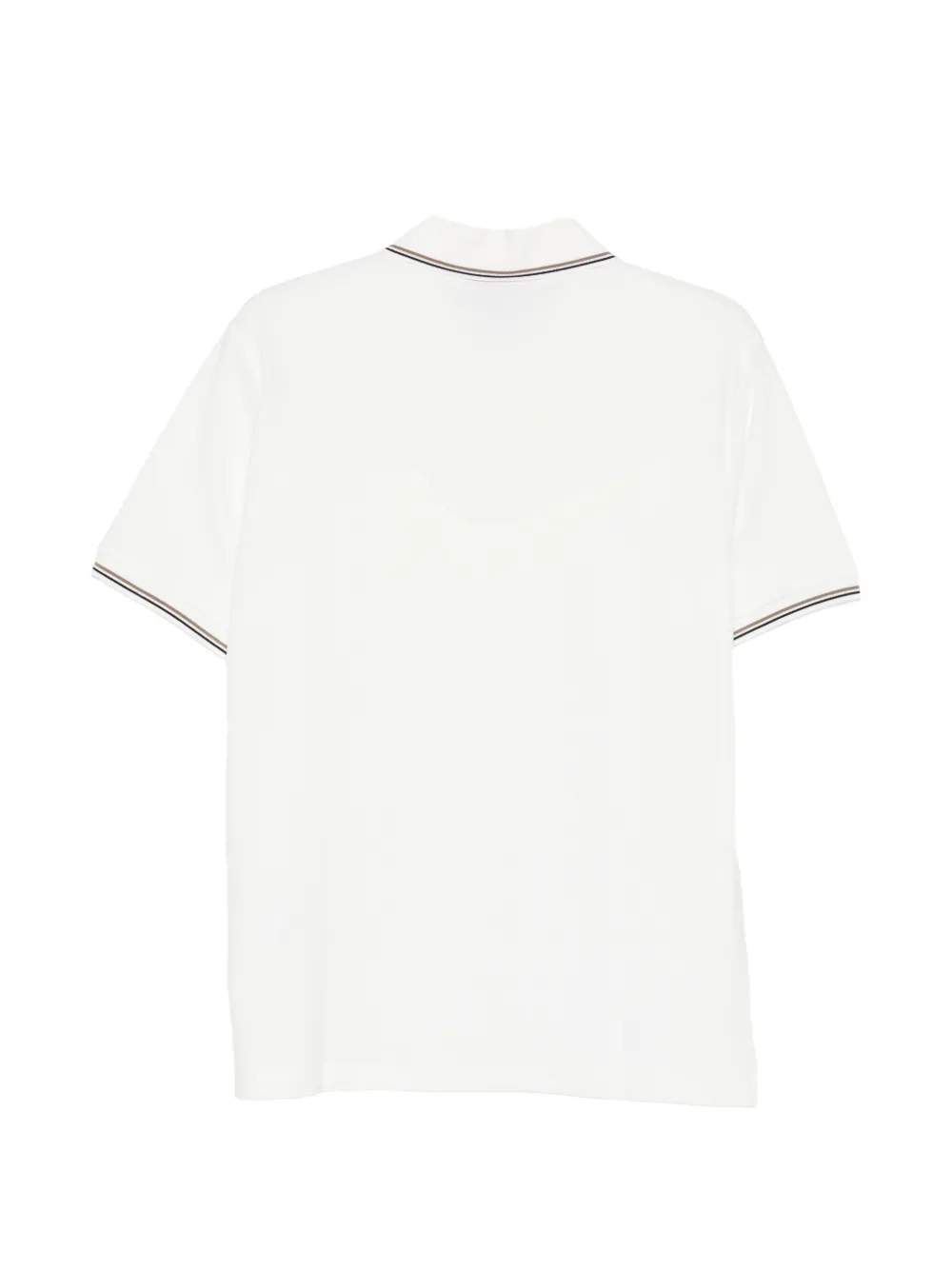 Emporio Armani Poloshirt met gestreepte afwerking Wit