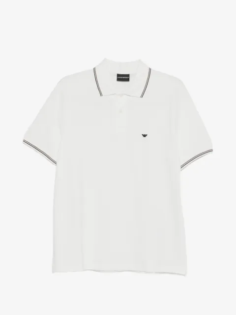 Emporio Armani stripe-trim polo shirt