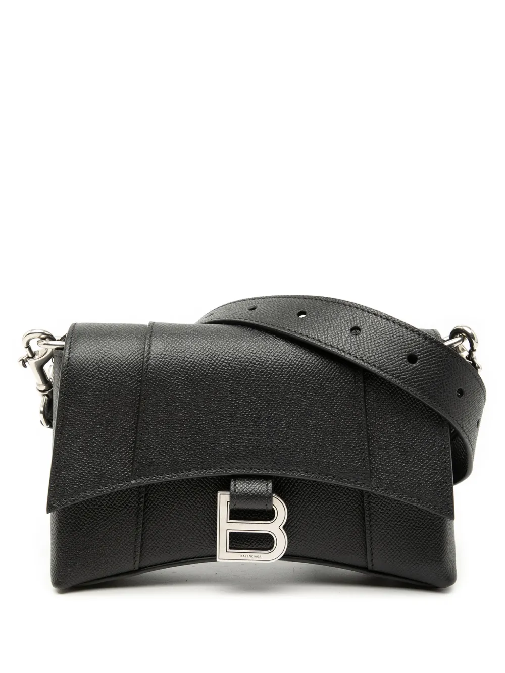 Balenciaga Pre-Owned 2018-2026 Calfskin Hourglass Downtown XS crossbody bag - Nero