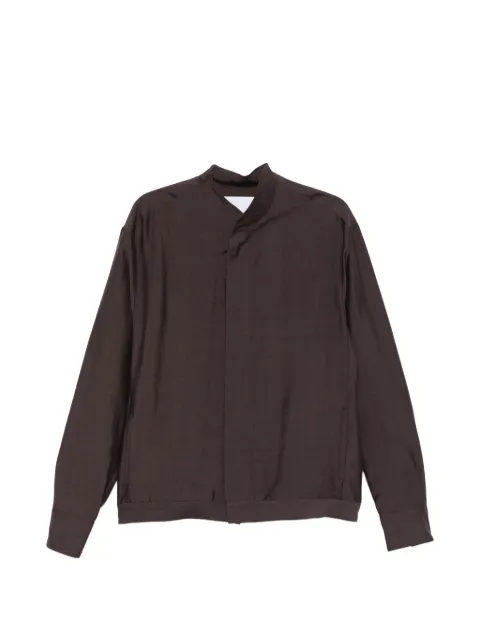 Costumein Base Otax buttoned collarless shirt