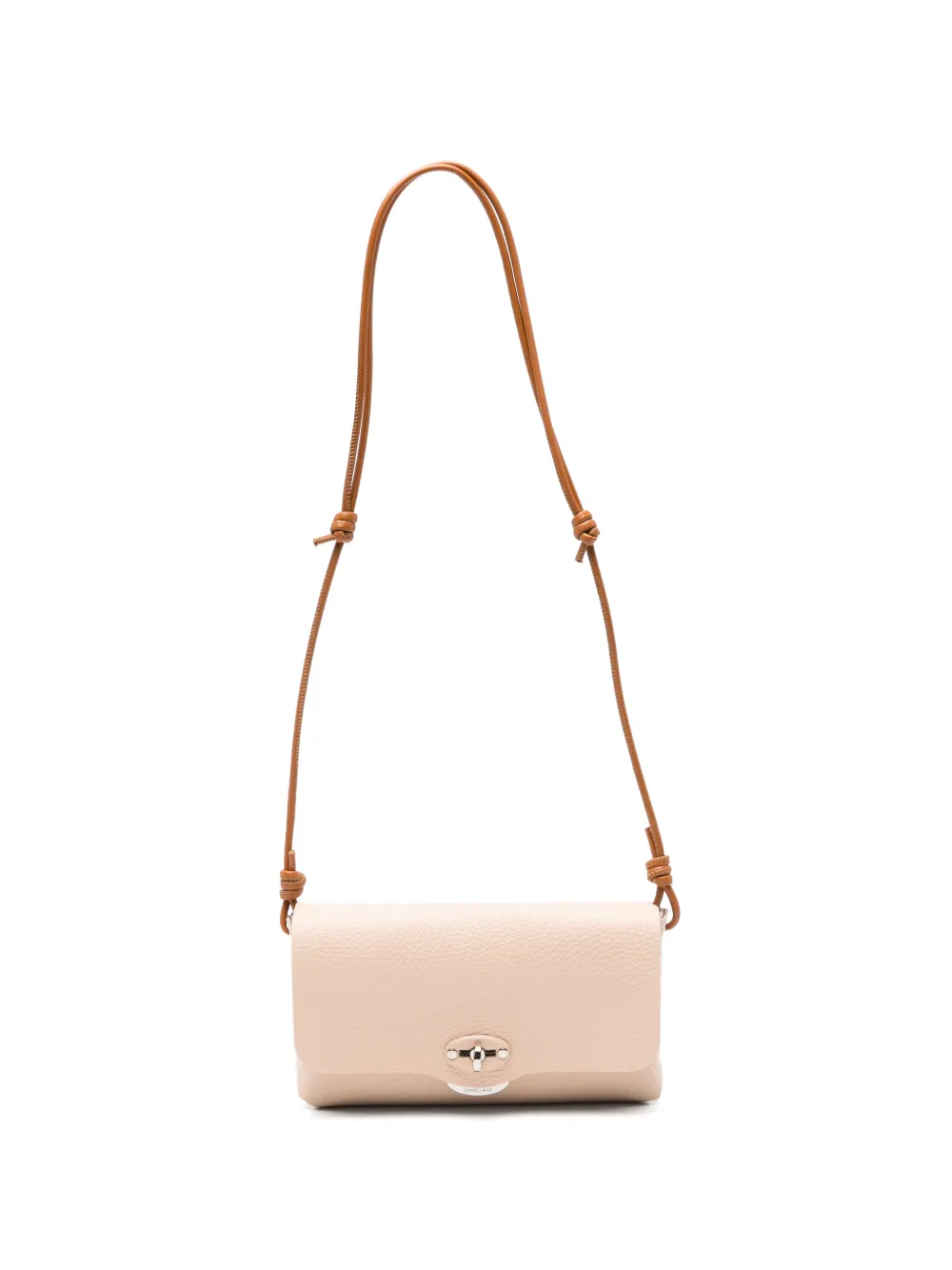 Zanellato small Lettera leather clutch bag - Toni neutri