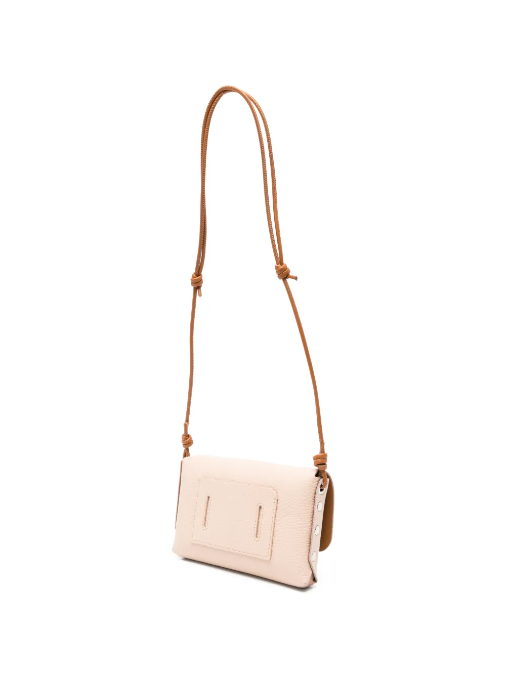  Zanellato Small Lettera Leather Clutch Bag - Neutrals 
