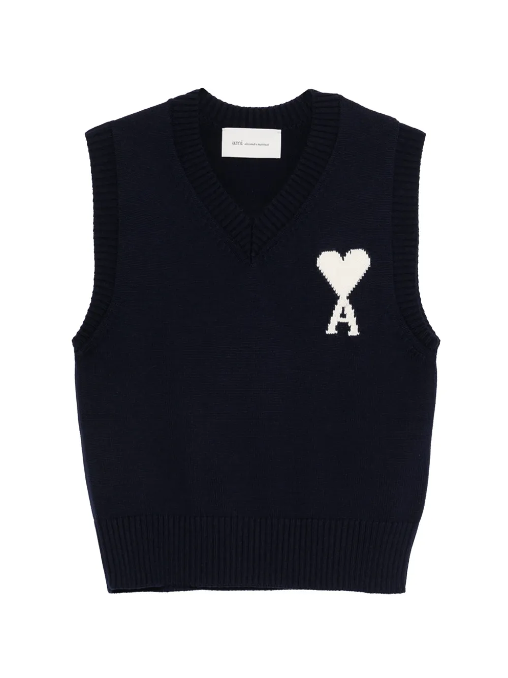 AMI Paris Gilet con scollo a V - Blu