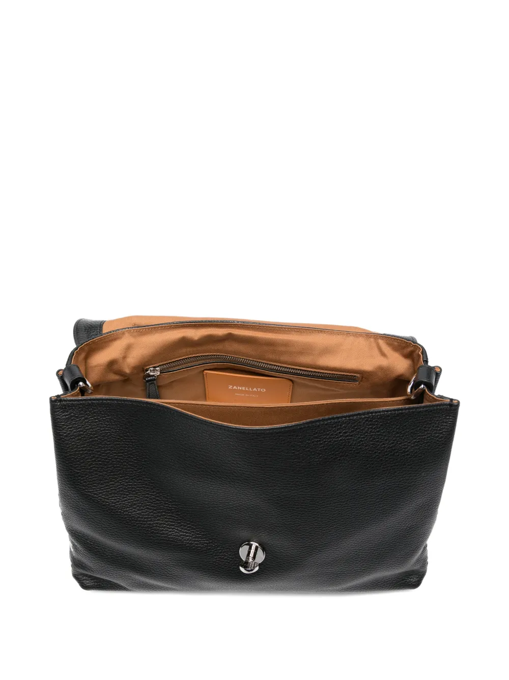 Medium Postina Clasp Leather Tote Bag