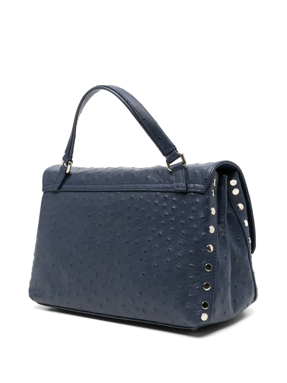 Small Postina® Studded Top-Handle Clutch Bag