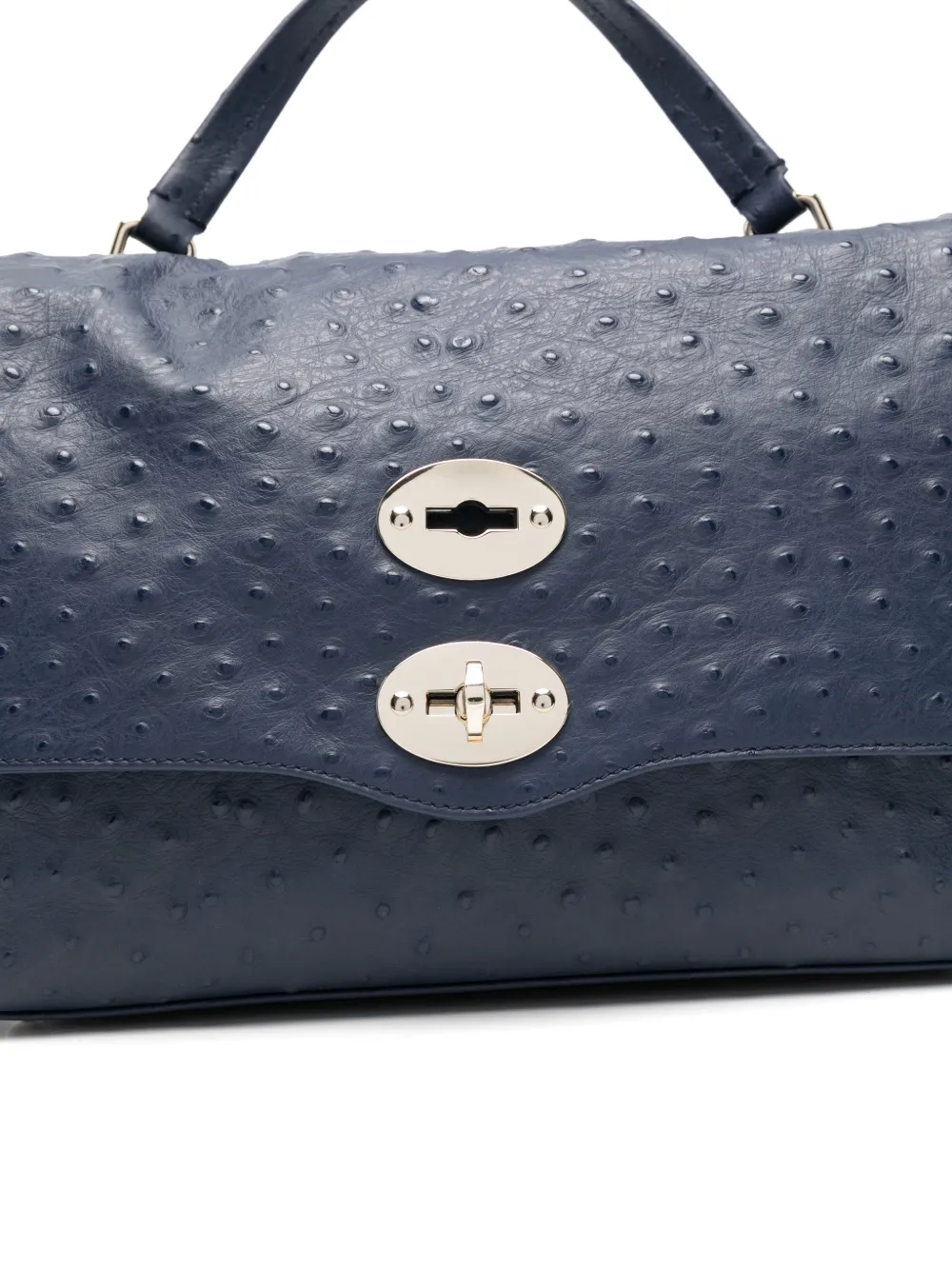 Small Postina® Studded Top-Handle Clutch Bag