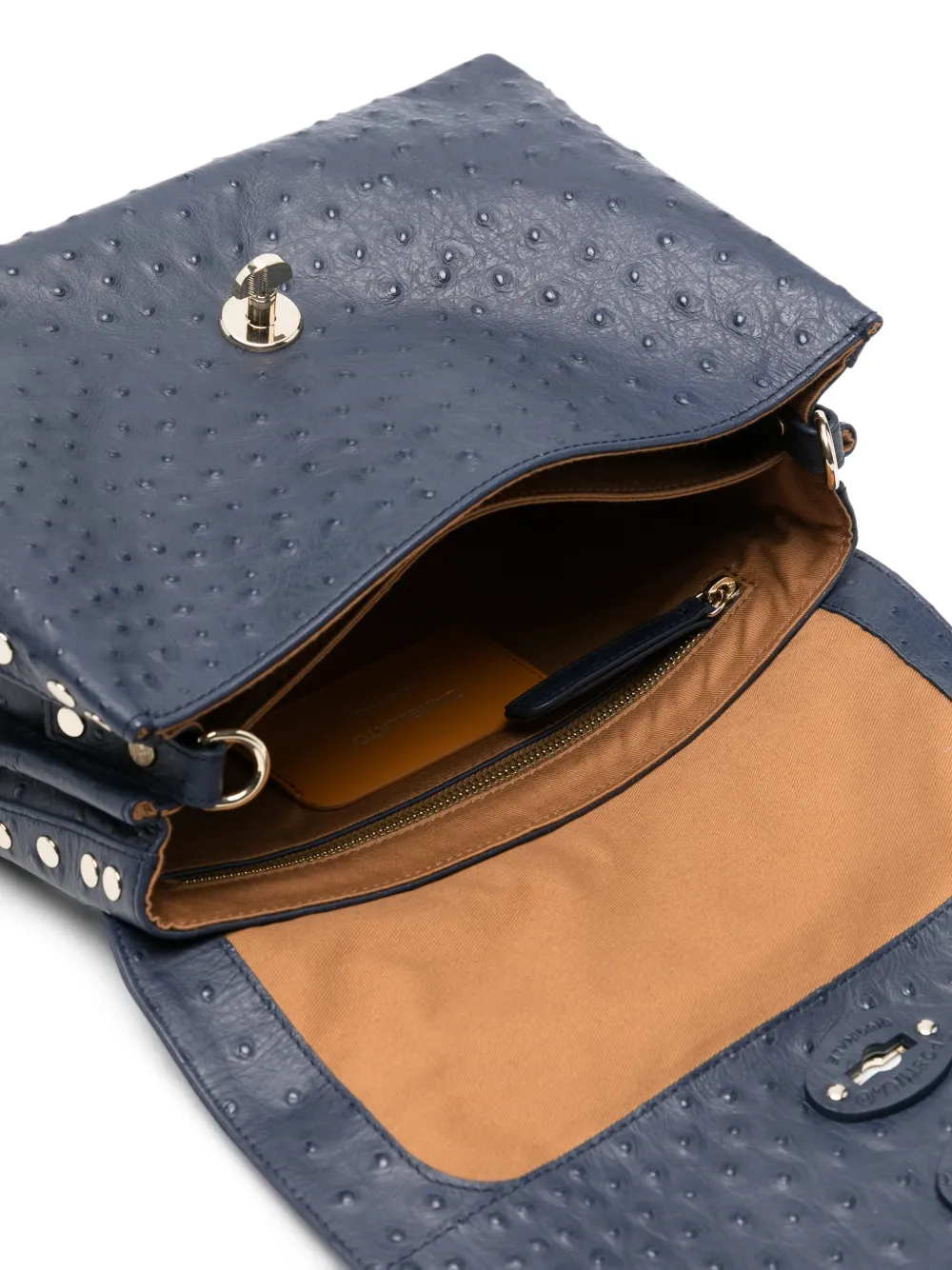 Small Postina® Studded Top-Handle Clutch Bag