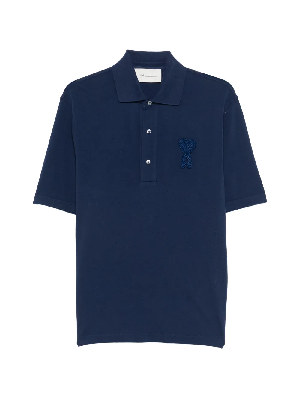 AMI Paris Polo con applicazione - Blu