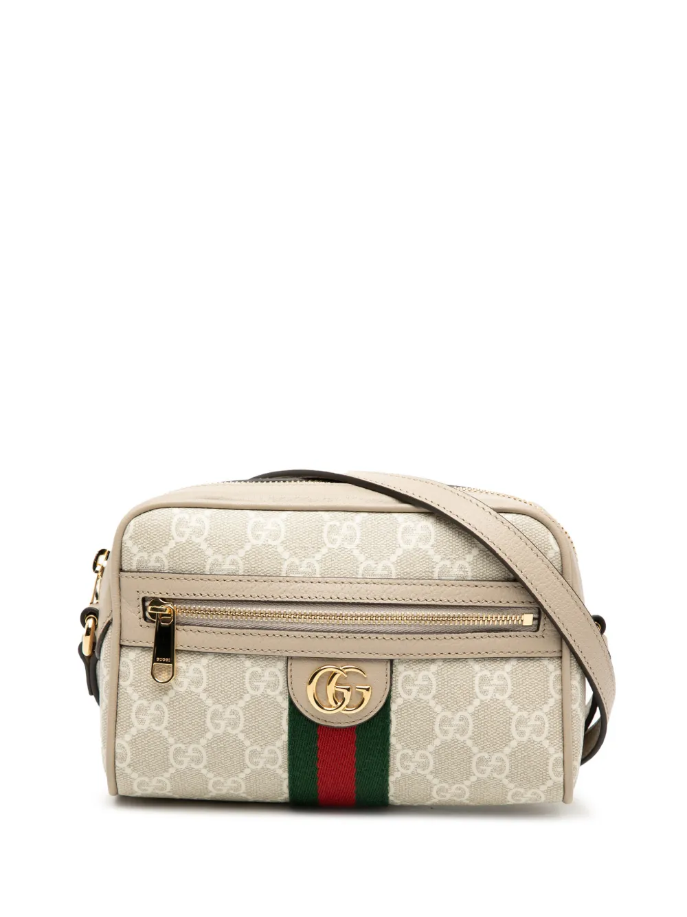 Gucci Pre-Owned 2016-2026 Mini GG Supreme Web Ophidia crossbody bag - Brown