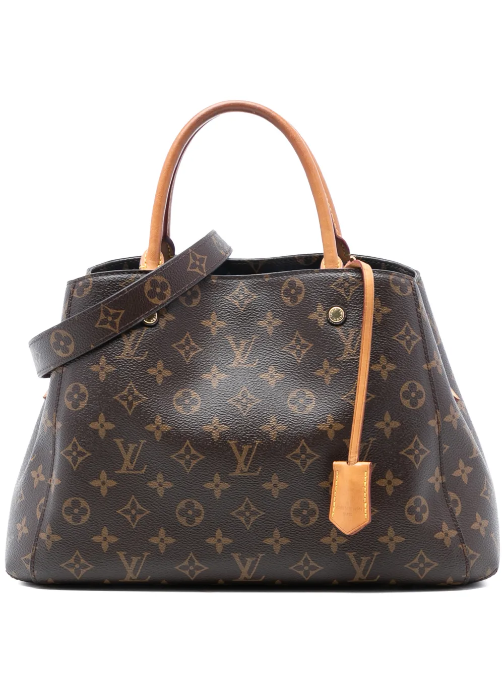 Louis Vuitton Pre-Owned 2018 Monogram Montaigne MM satchel - Marrone