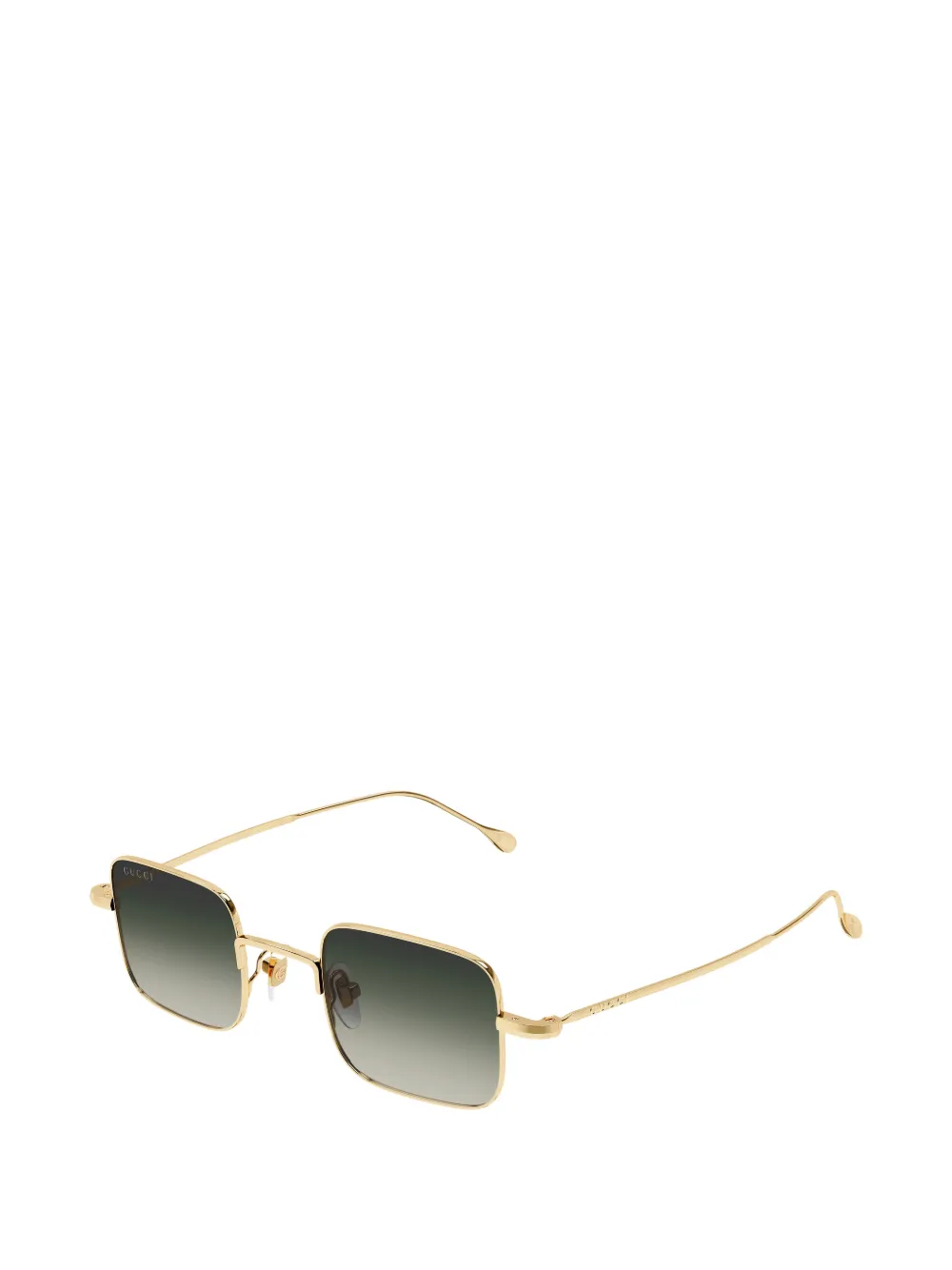 Gucci Eyewear Zonnebril met vierkant montuur Goud