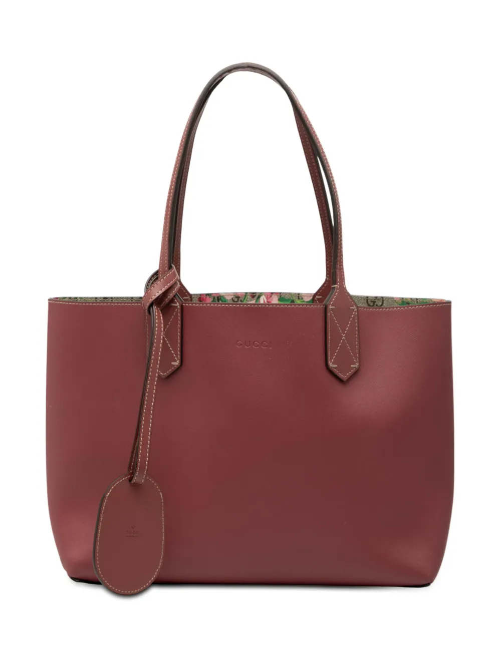 Gucci Pre-Owned 2016-2026 Small GG Supreme Blooms Reversible tote bag - Rosa