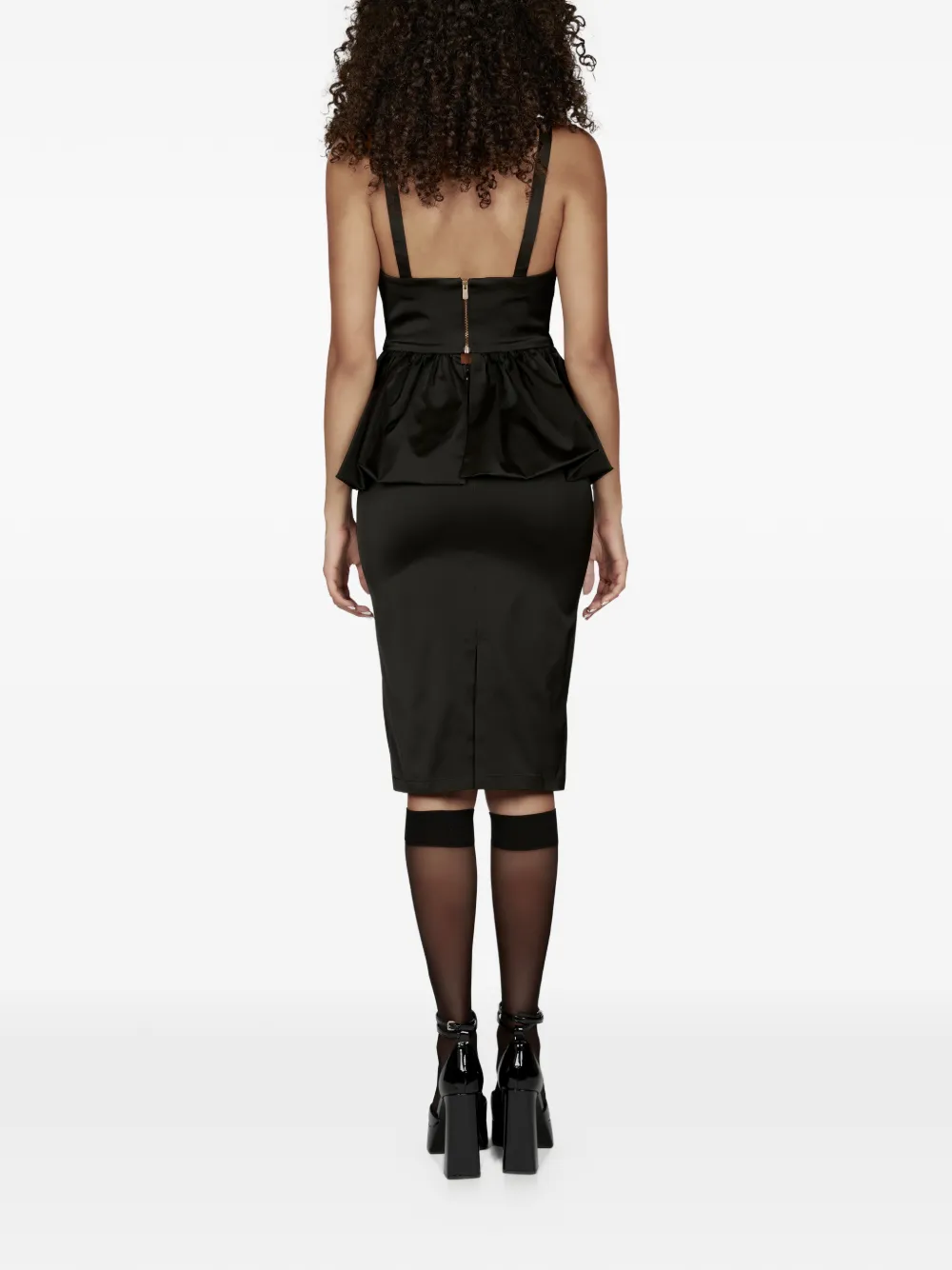  Mia Peculiar Stretch Midi Skirt - Black 