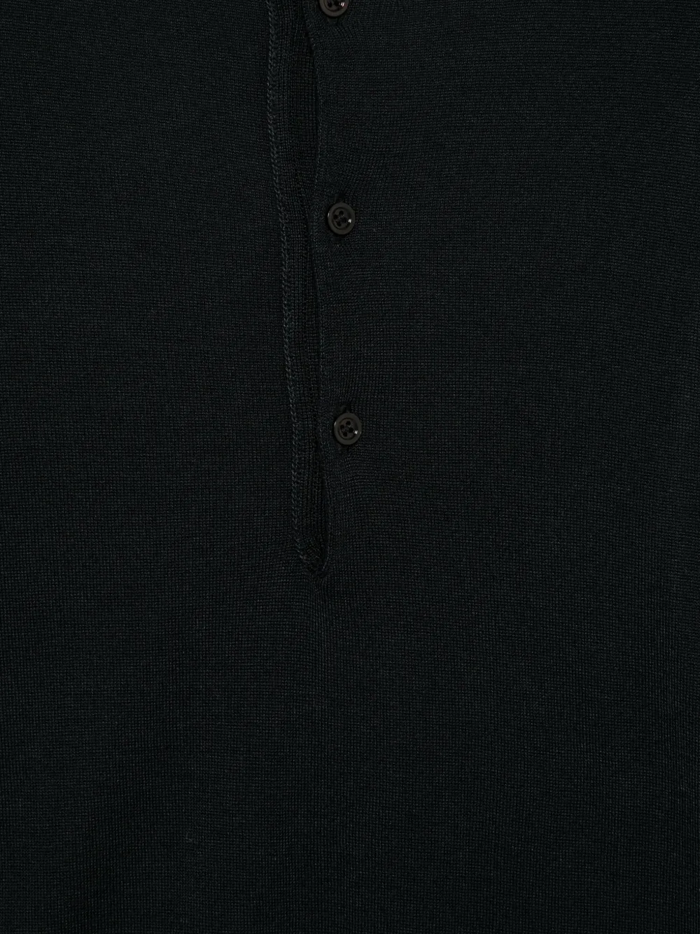  Seven Gauge Buttoned Knitted Cardigan - Black 