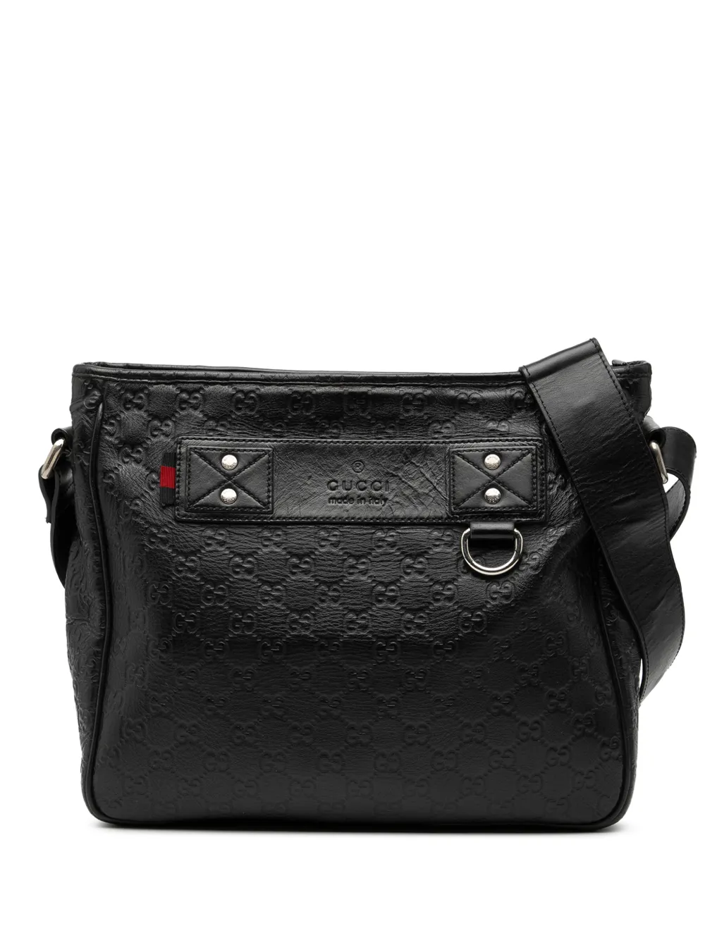 Gucci Pre-Owned 2000-2015 Guccissima Web crossbody bag - Nero