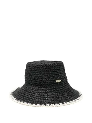 By Malene Birger woven-trim Hat | Black | FARFETCH ID