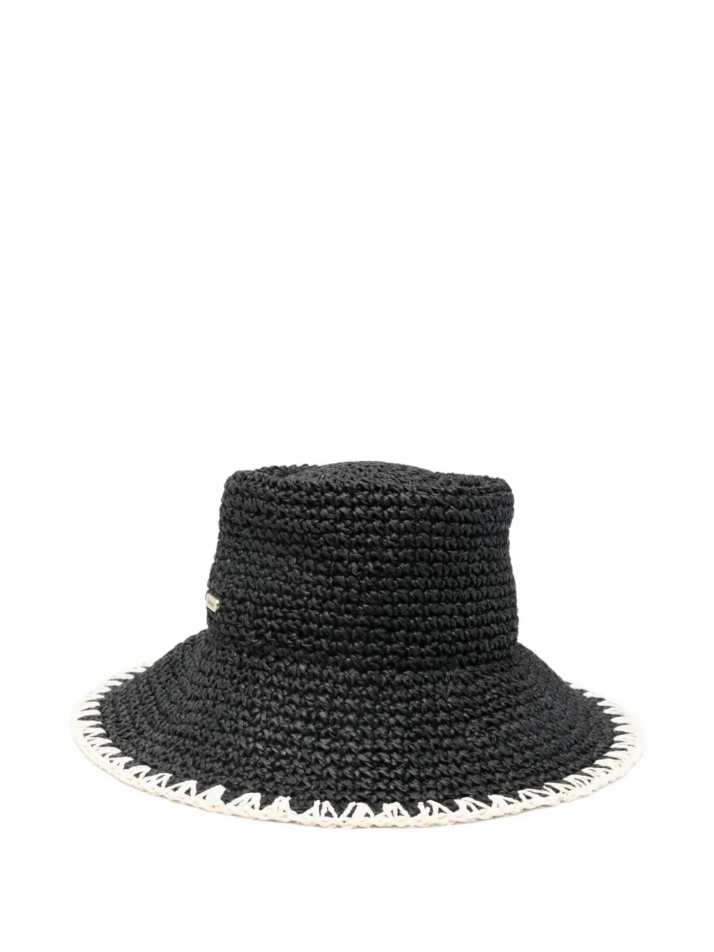 Barbour Camille fedora hoed met contrasterende afwerking Zwart