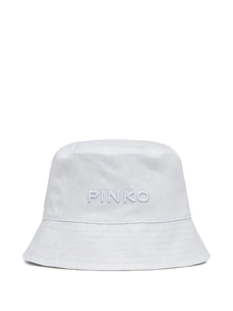 PINKO embroidered-logo bucket hat