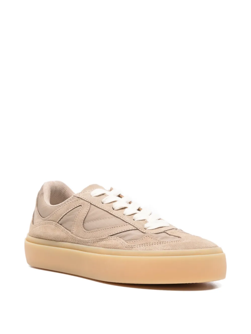 Inuikii panelled low-top sneakers Beige