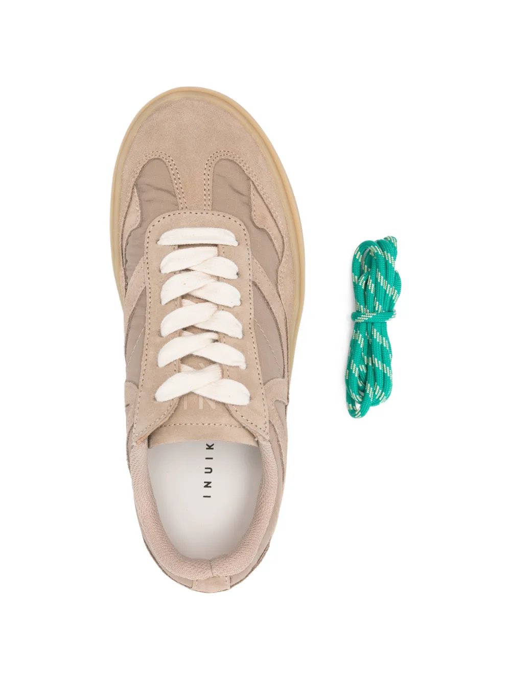 Inuikii panelled low-top sneakers Beige