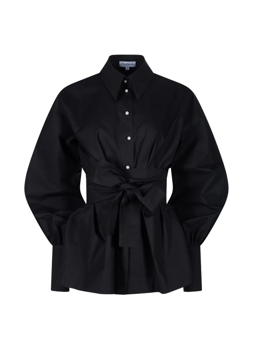 Mia Peculiar balloon sleeve shirt - Nero