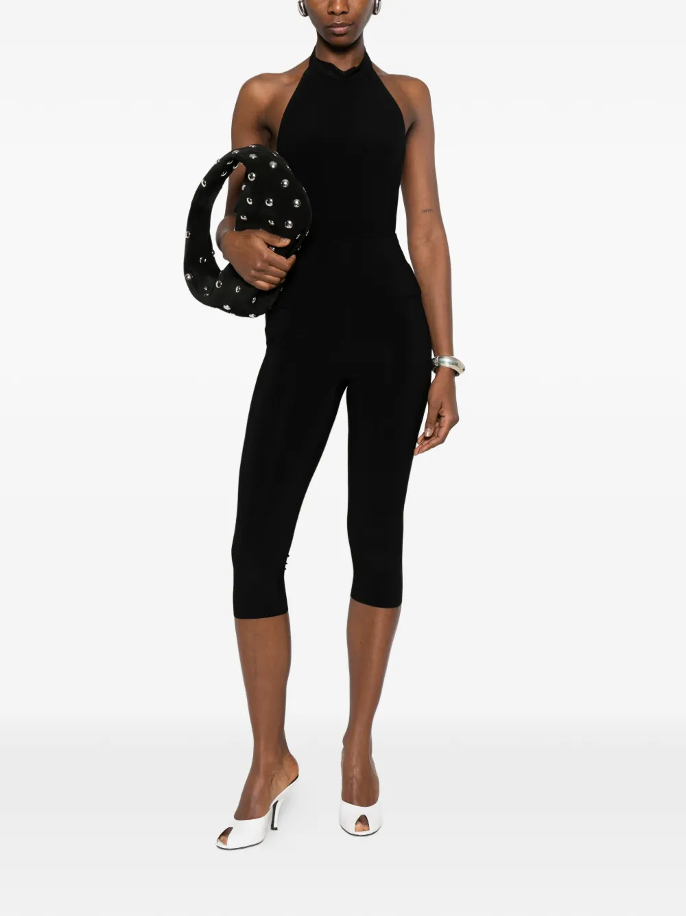  Norma Kamali Pedal Pusher Jumpsuit - Black 