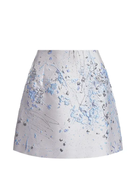 Mia Peculiar falda corta con diseño brocado
