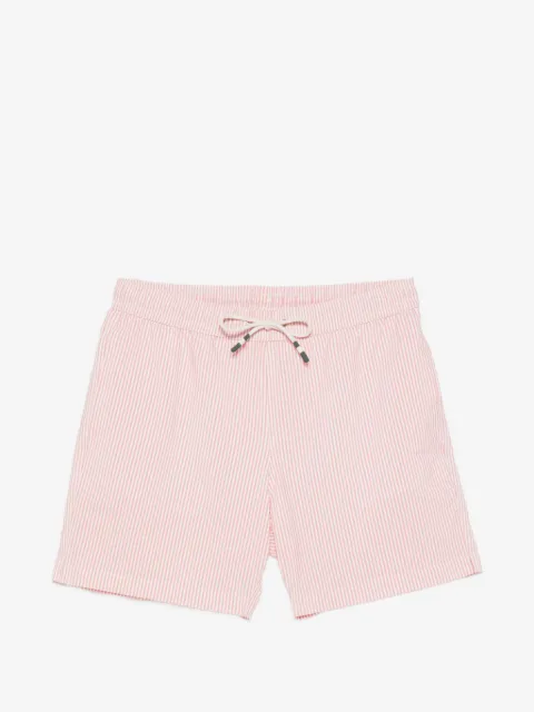 HARTFORD shorts de playa con rayas estampadas