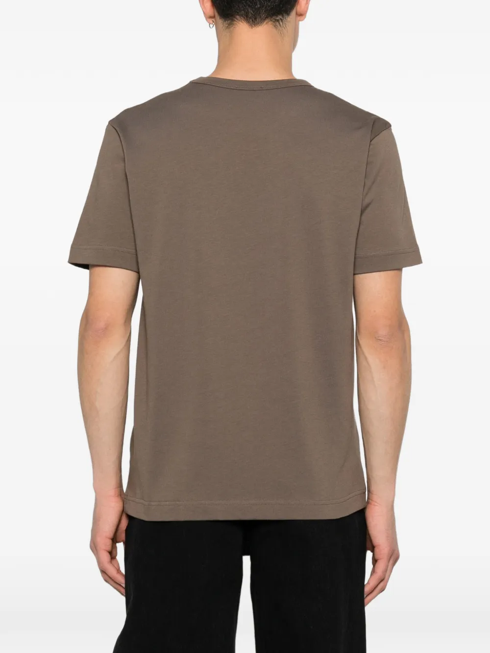 Sunspel Regular fit T-shirt Bruin