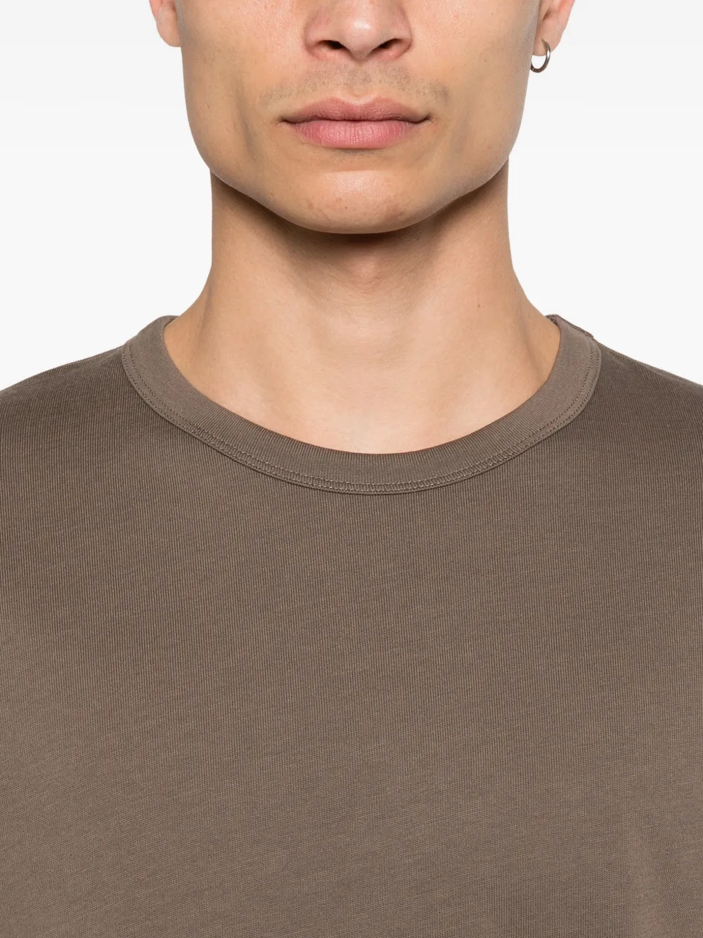 Sunspel Regular fit T-shirt Bruin
