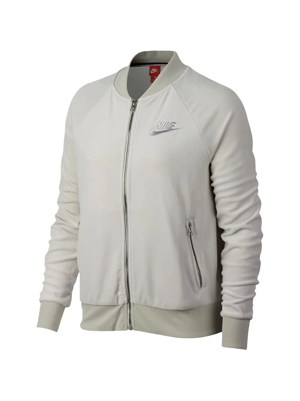 Nike logo-embroidered jacket - Grigio