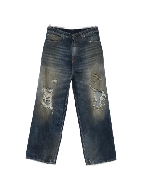 VETEMENTS distressed ripped jeans