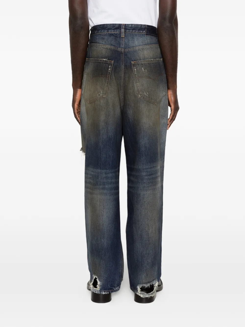 VETEMENTS Distressed Ripped Jeans | Blue | FARFETCH
