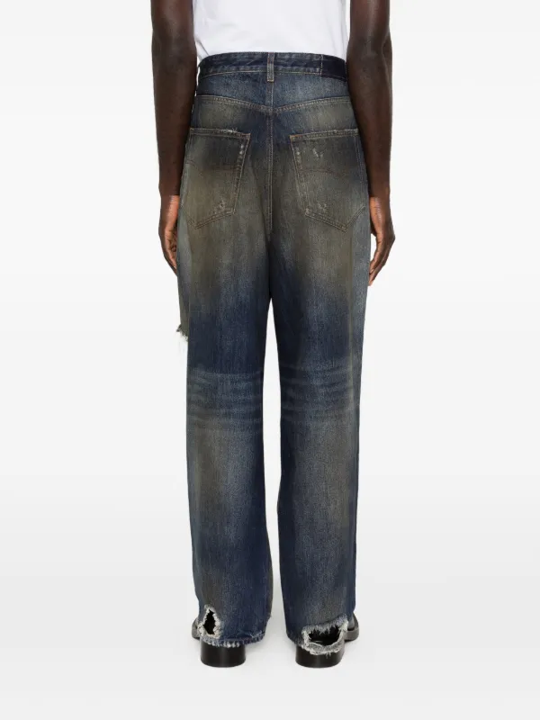 VETEMENTS Distressed Ripped Jeans | Blue | FARFETCH