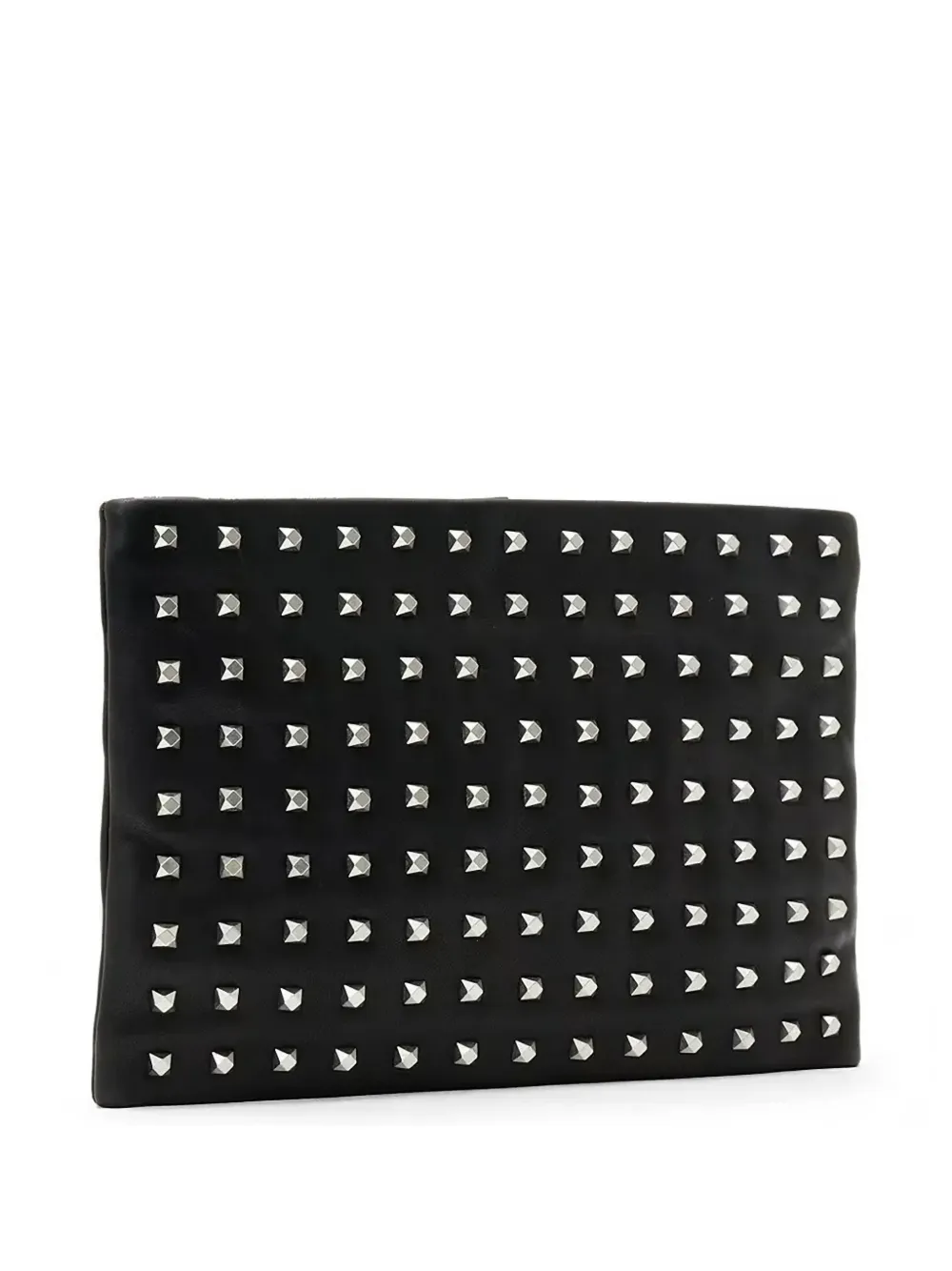  Allsaints Bettina Studded Zip Clutch Bag - Black 