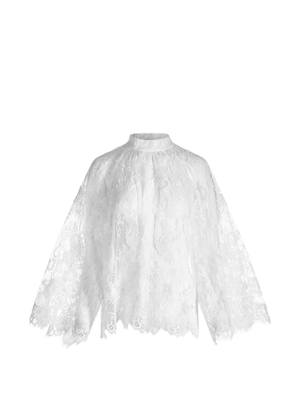 Mia Peculiar floral-lace blouse - Bianco