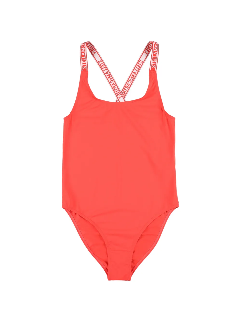 Stella McCartney Kids logo-embellishment swimsuit - Arancione