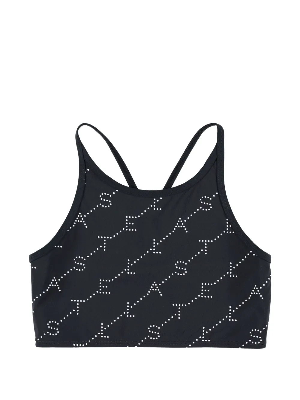 Stella McCartney Kids logo-embellishment top - Nero