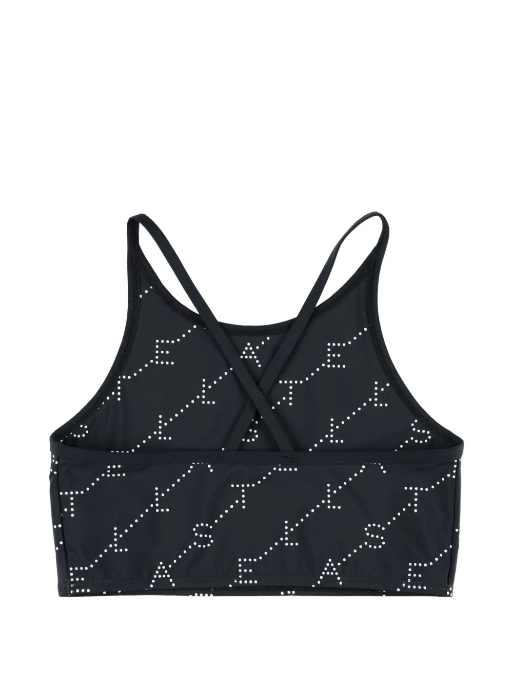 Stella McCartney Kids Top verfraaid met logo Zwart