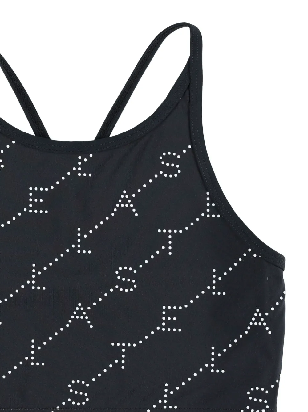 Stella McCartney Kids Top verfraaid met logo Zwart