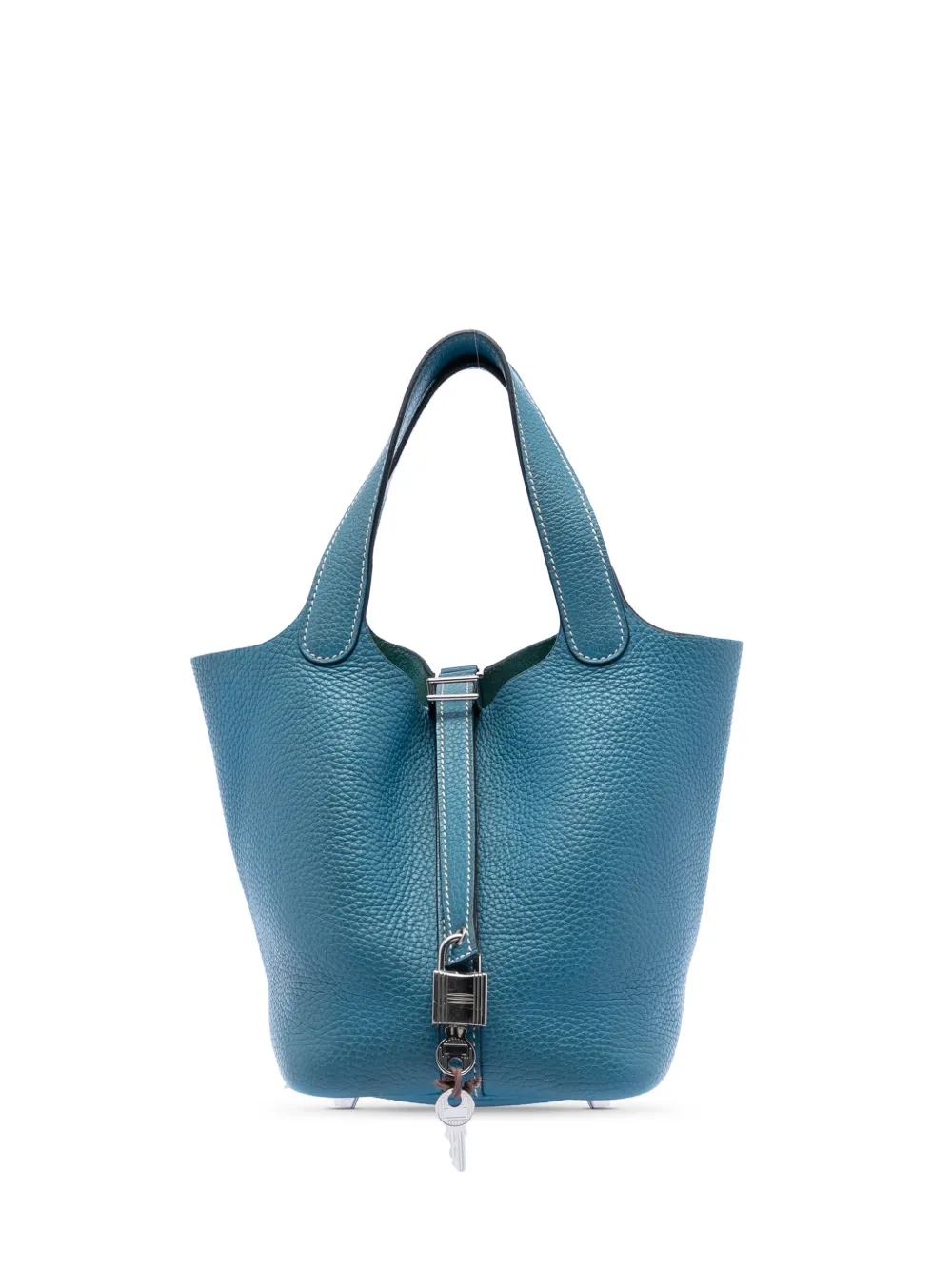 Hermès Pre-Owned 2015 Clemence Picotin Lock 18 handbag - Blu